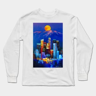 Night Los Angeles Long Sleeve T-Shirt